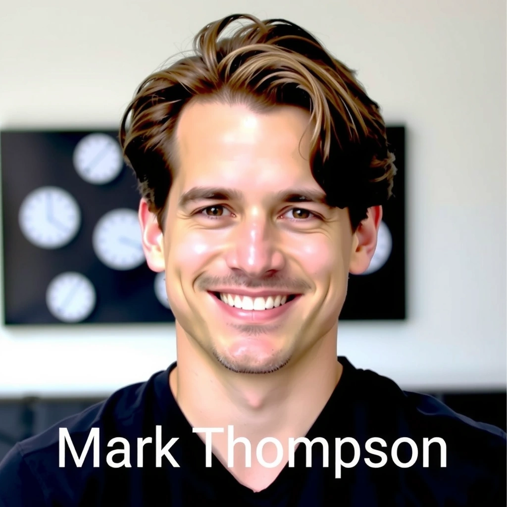 Instructor Mark Thompson smiling confidently